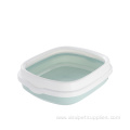 Top quality square plastic cat litter box tray